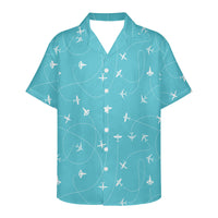 Thumbnail for Travel The The World By Plane Designed 3D Hawaiian Shirts