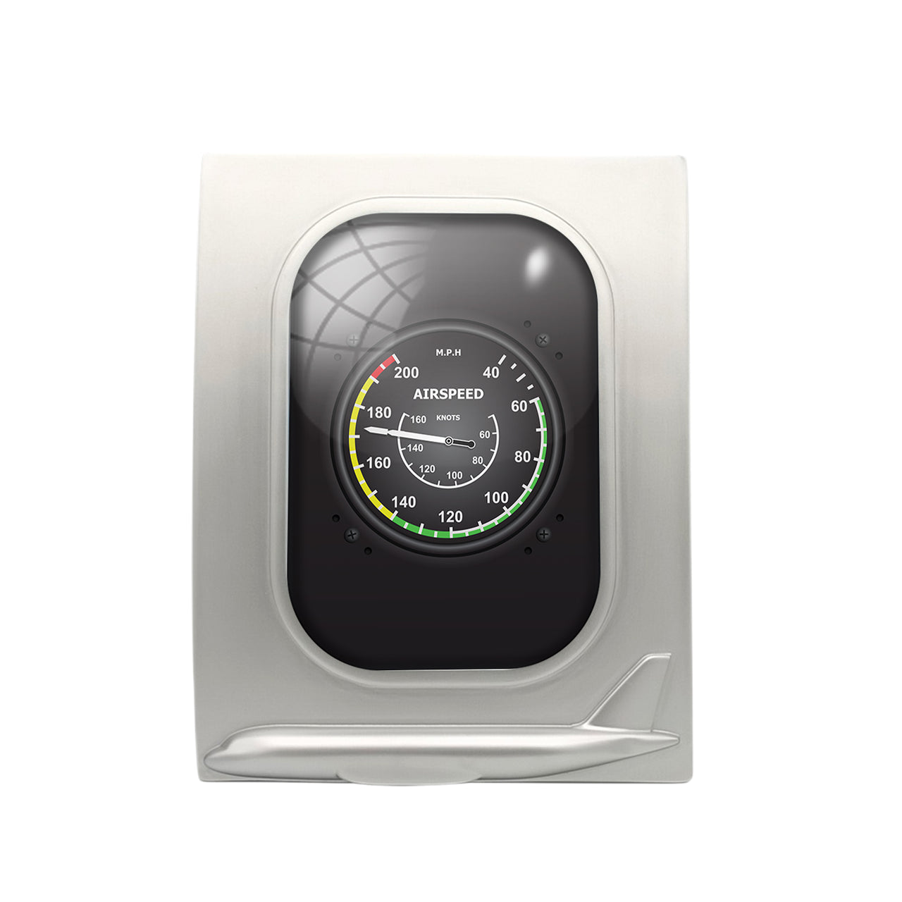 Airplane Instruments-Airspeed Designed Airplane Window Photo Frame