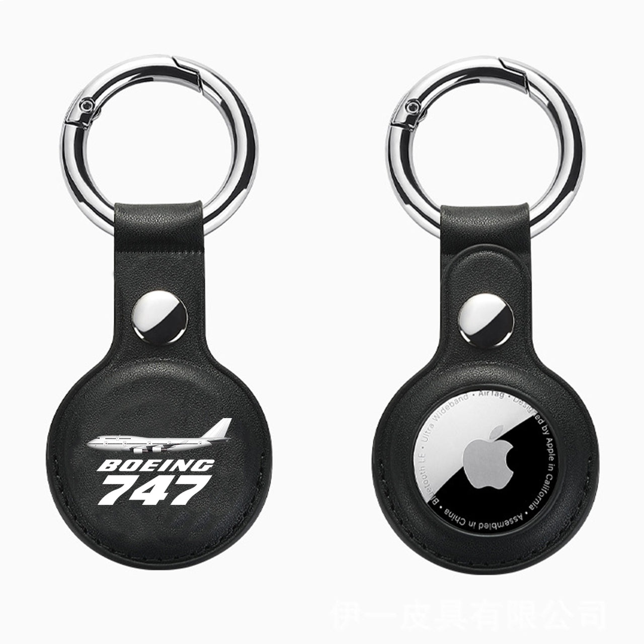 The Boeing 747 Design Airtags Leather Cases