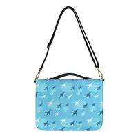 Thumbnail for Cool & Super Airplanes 2 Designed PU Accessories Bags Strap Style