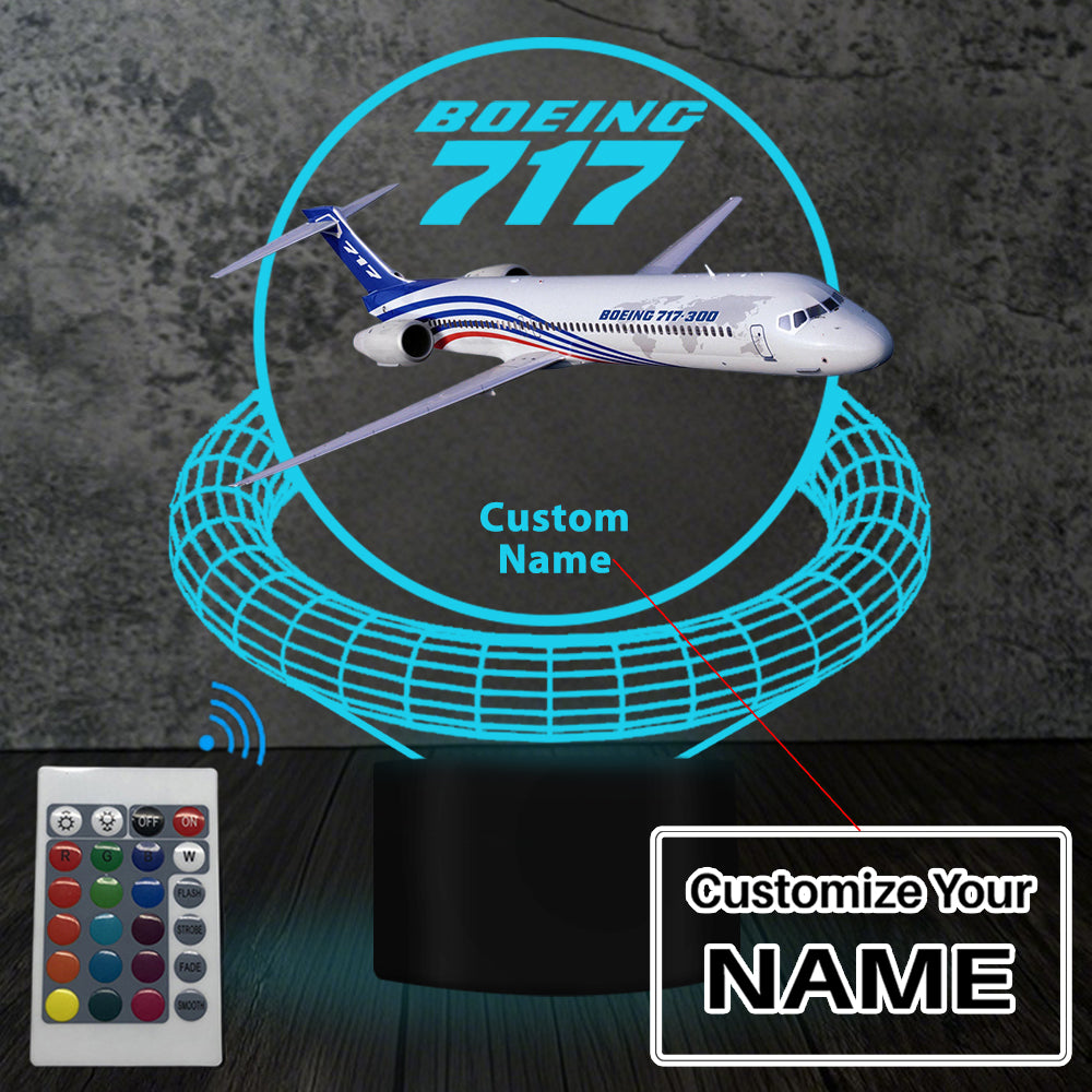 Boeing 717 Designed 3D Lamp