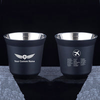 Thumbnail for Aviation Alphabet 2 Designed Double Wall Stainless Steel Coffee Mugs
