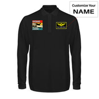 Thumbnail for Husband & Dad & Pilot & Legend Designed Long Sleeve Polo T-Shirts