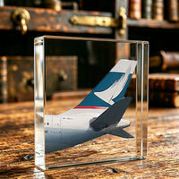 Thumbnail for Cathay Pacific Airways Airlines Tail Logo Crystal Ornament
