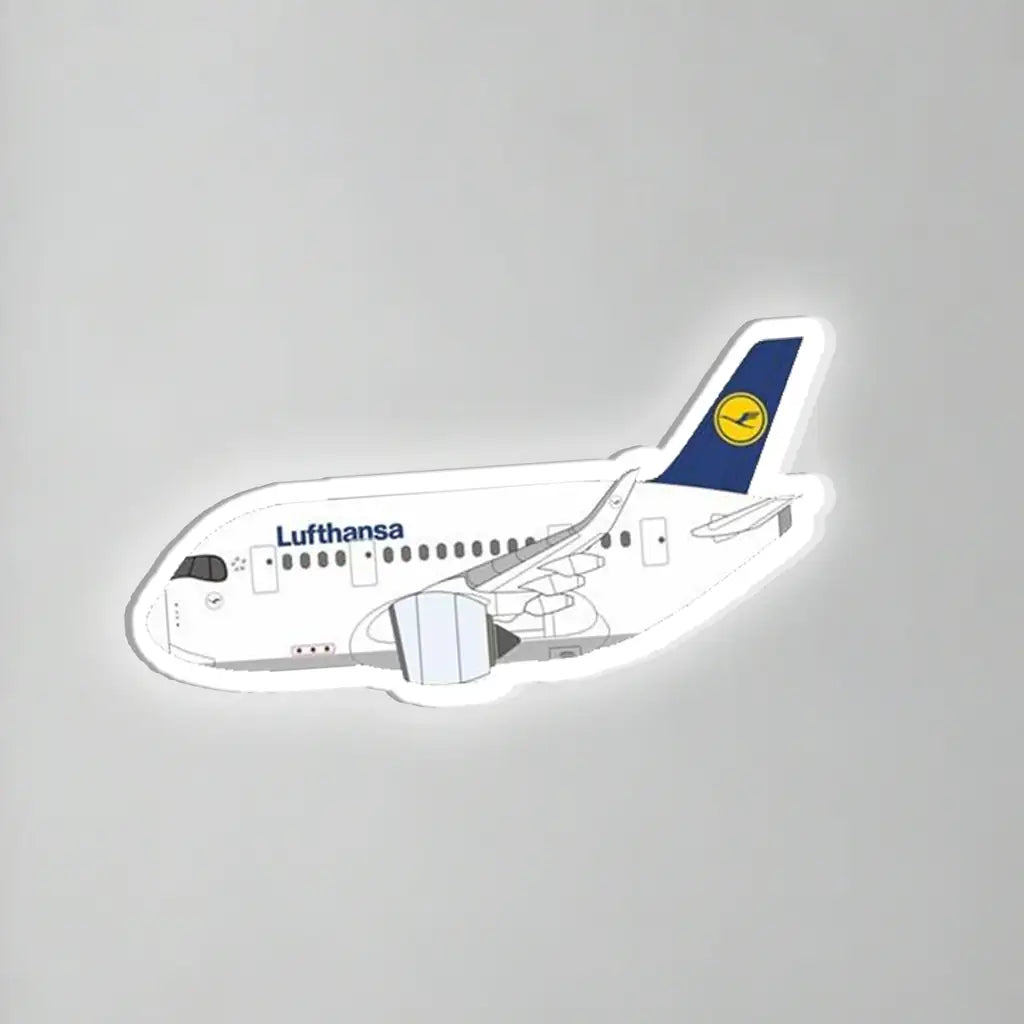 Lufthansa Germany Airbus A350 Inductive Wall Led Aircraft & 3D Lamp