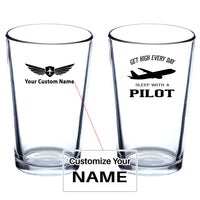 Thumbnail for Get High Every Day Sleep With A Pilot Designed Beer & Water Glasses