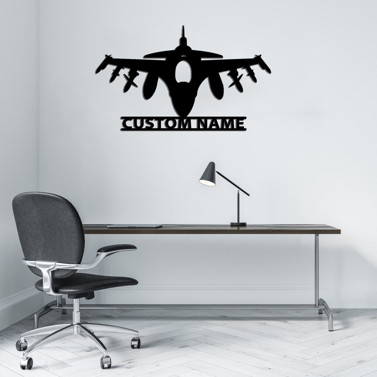 Fighter Jet 16 Silhouette Designed Wall Metal Signs