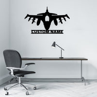 Thumbnail for Fighter Jet 16 Silhouette Designed Wall Metal Signs