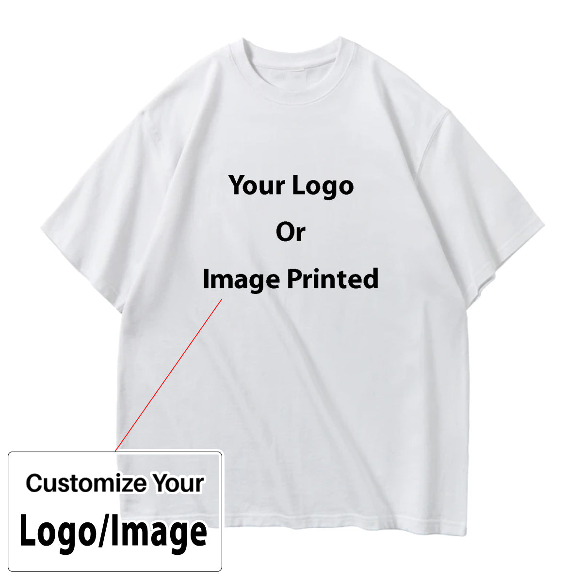 Custom Design Image Logo Designed Relax Fit Relax Fit T-Shirts