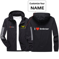 Thumbnail for I Love Embraer Sport & Running Jackets