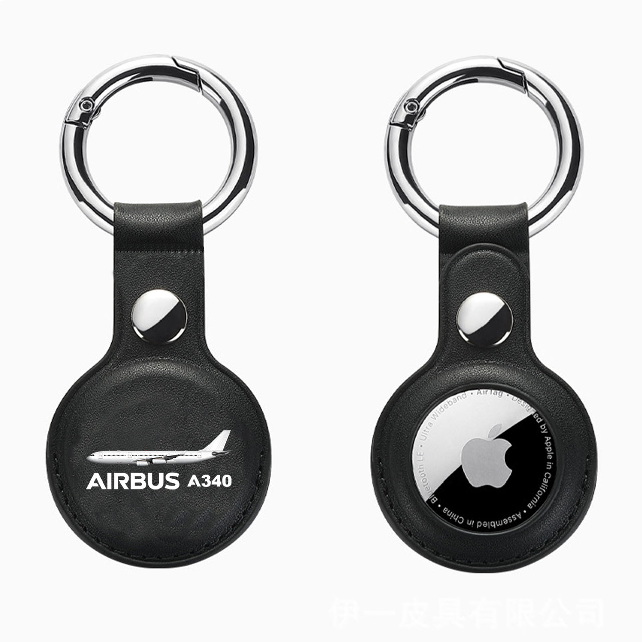The Airbus A340 Design Airtags Leather Cases