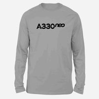 Thumbnail for A330neo & Text Designed Long-Sleeve T-Shirts