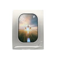 Thumbnail for Airplane Flying Over Runway Designed Airplane Window Photo Frame