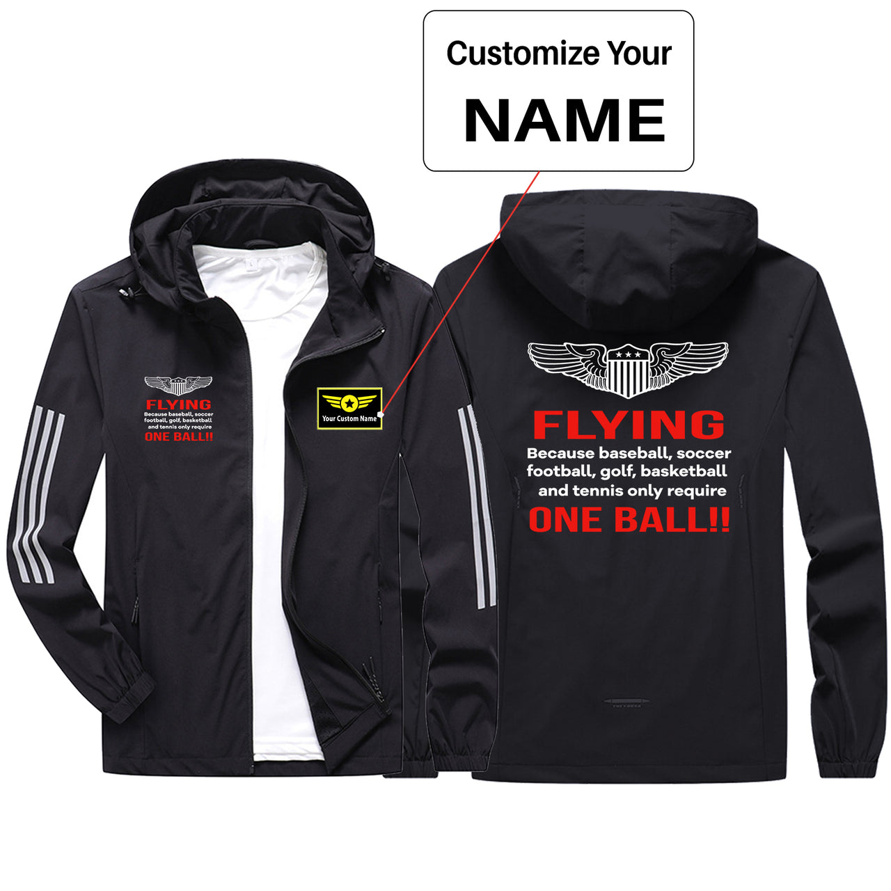 Flying One Ball Sport & Running Jackets