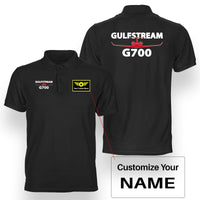 Thumbnail for Amazing Gulfstream G700 Designed Double Side Polo T-Shirts