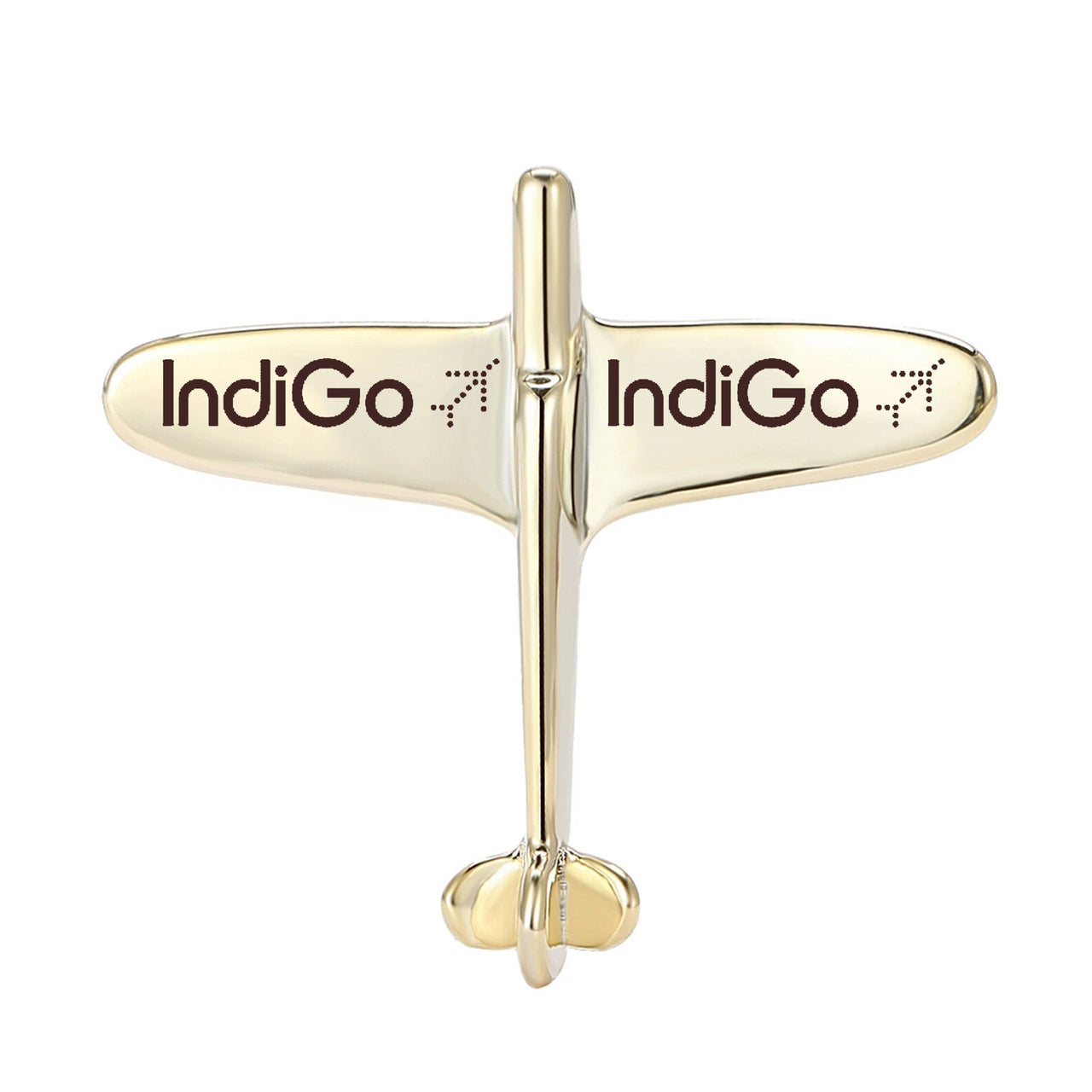 Indigo Airlines Designed Airplane Shape Brooches
