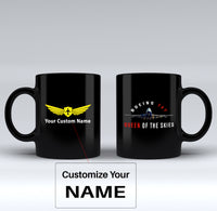 Thumbnail for Boeing 747 Queen of the Skies Designed Black Mugs