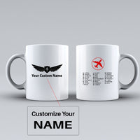 Thumbnail for Aviation Alphabet 2 Designed Ceramic White Mugs