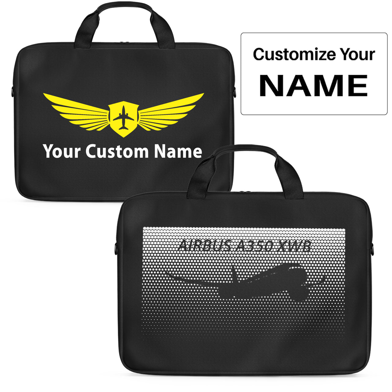 Airbus A350XWB & Dots Designed Laptop & Tablet Bags