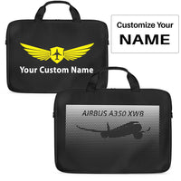 Thumbnail for Airbus A350XWB & Dots Designed Laptop & Tablet Bags