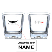 Thumbnail for Aviation Heartbeats Designed Whiskey Glass