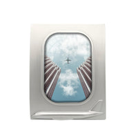 Thumbnail for Airplane Flying over Big Buildings Designed Airplane Window Photo Frame