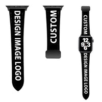 Thumbnail for CUSTOM  DESIGN IMAGE LOGO Designed Leather Apple Watch Straps