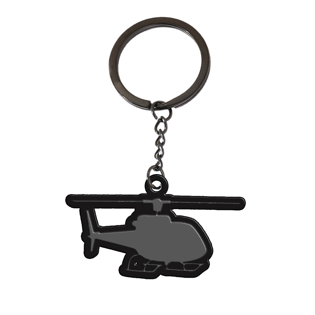 Helicopter Designed Hollow Key Chains