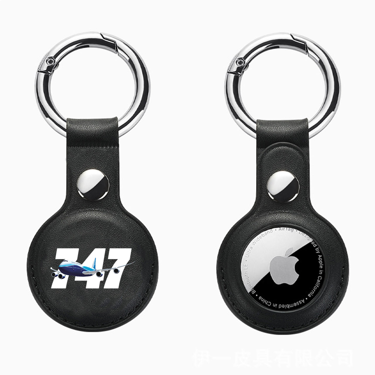 Super Boeing 747 Design Airtags Leather Cases