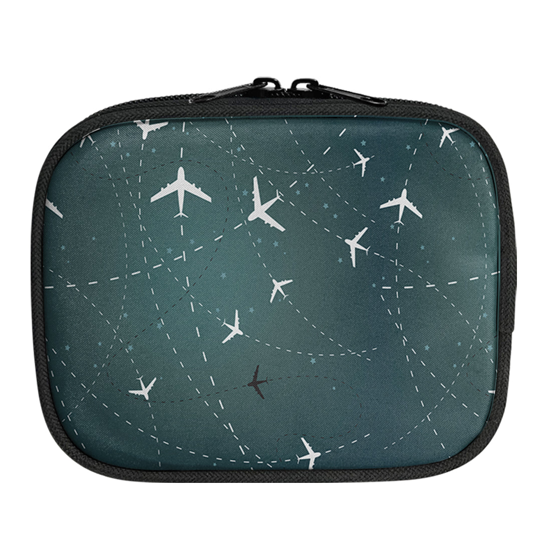 Travelling with Aircraft (Green) 2 Designed Travel & Medical Storage Bags