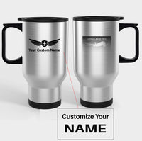 Thumbnail for Airbus A350XWB & Dots Designed Travel Mugs (With Holder)