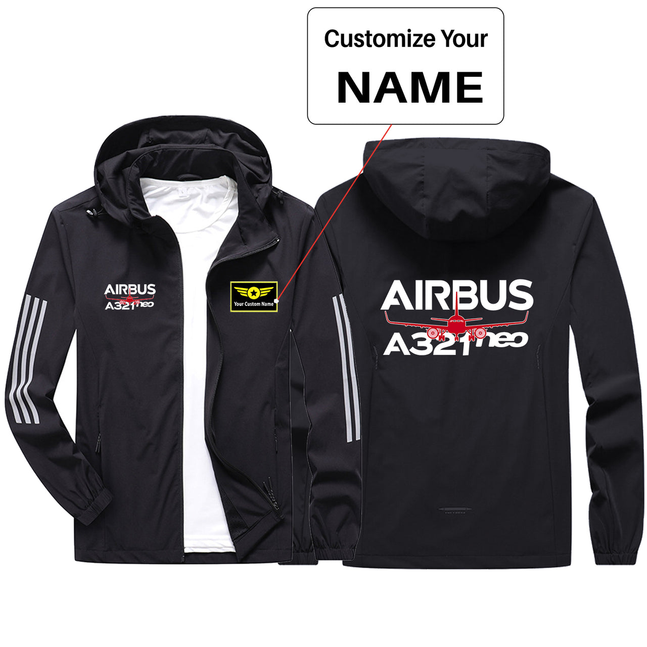 Amazing Airbus A321neo Sport & Running Jackets