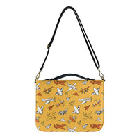 Thumbnail for Super Drawings of Airplanes 2 Designed PU Accessories Bags Strap Style