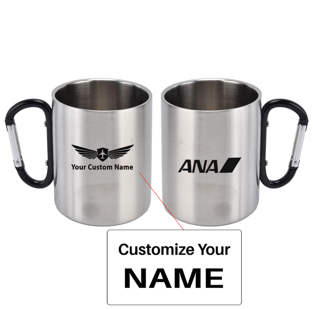 All Nippon Airways Logo Designed Stainless Steel Outdoors Mugs