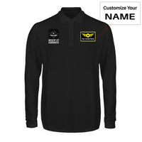 Thumbnail for Keep It Coordinated Designed Long Sleeve Polo T-Shirts