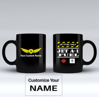 Thumbnail for Jet Fuel Only Designed Black Mugs