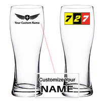 Thumbnail for Flat Colourful 727 Designed Pilsner Beer Glasses