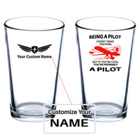 Thumbnail for If You're Cool You're Probably a Pilot Designed Beer & Water Glasses