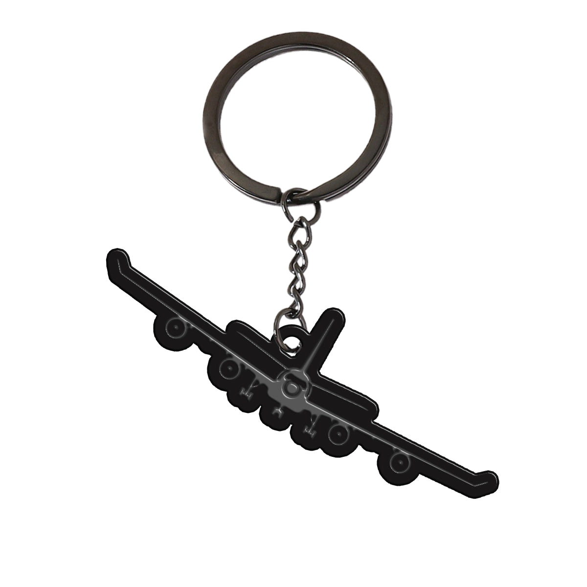 Airbus A340 Silhouette Designed Hollow Key Chains