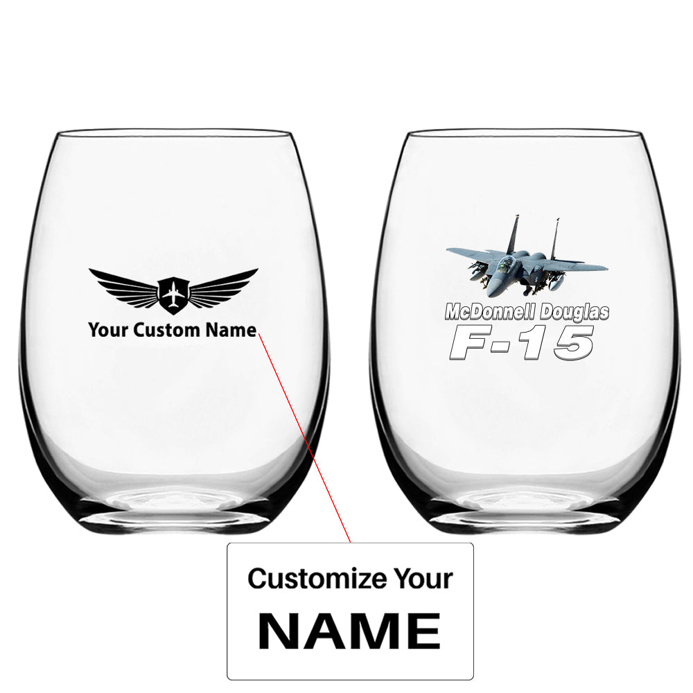 The McDonnell Douglas F15 Designed Water & Drink Glasses