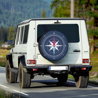 Thumbnail for Blue Stylish Compass Designed Designed Tire Cover Cases