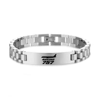 Thumbnail for The Boeing 757 Designed Stainless Steel Chain Bracelets