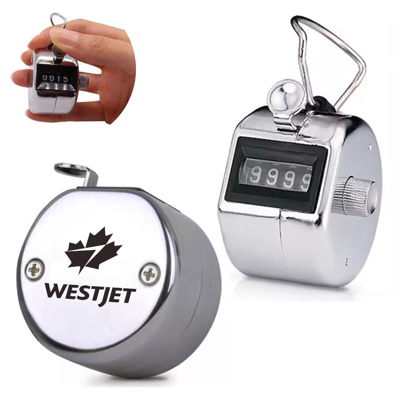 WestJet Airlines Designed Metal Handheld Counters