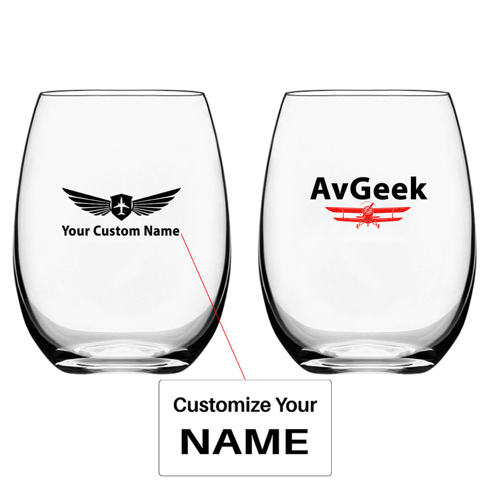 Avgeek Designed Water & Drink Glasses
