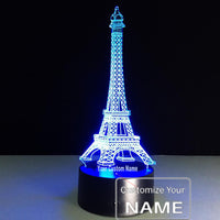 Thumbnail for 3D Paris Eiffel Tower Designed Night Lamp