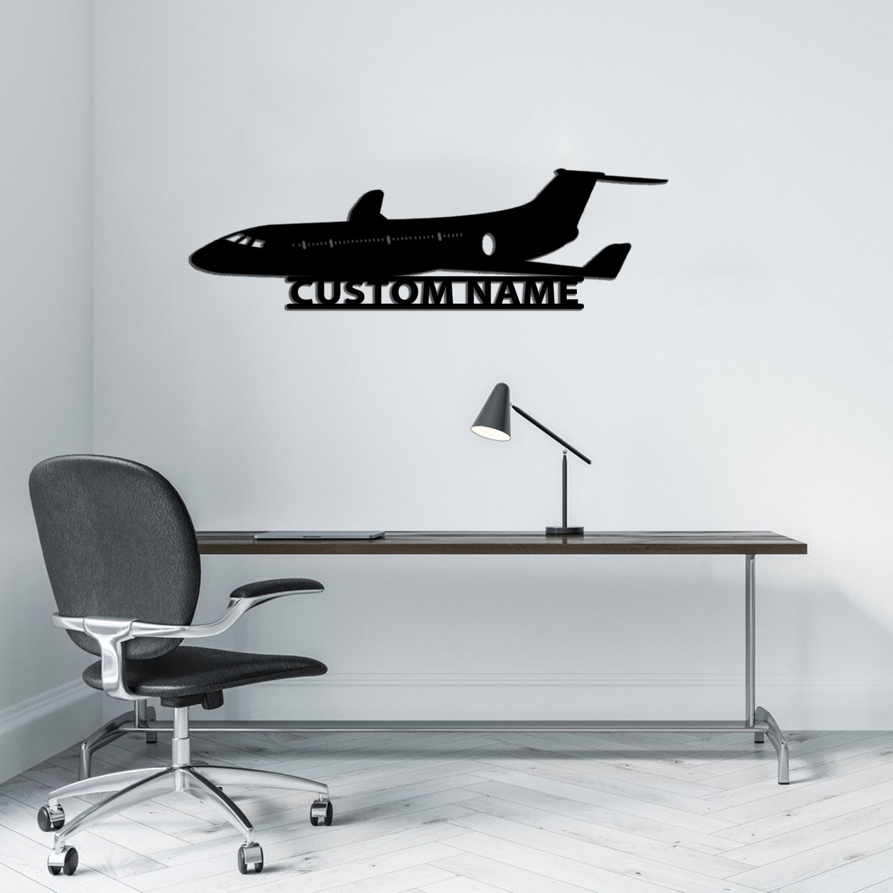Climbing Business Jet (FL-67) Designed Wall Metal Signs