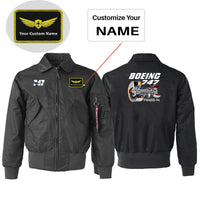 Thumbnail for Boeing 747 & PW4000-94 Engine Designed Embroidered Patch Attachable Jackets