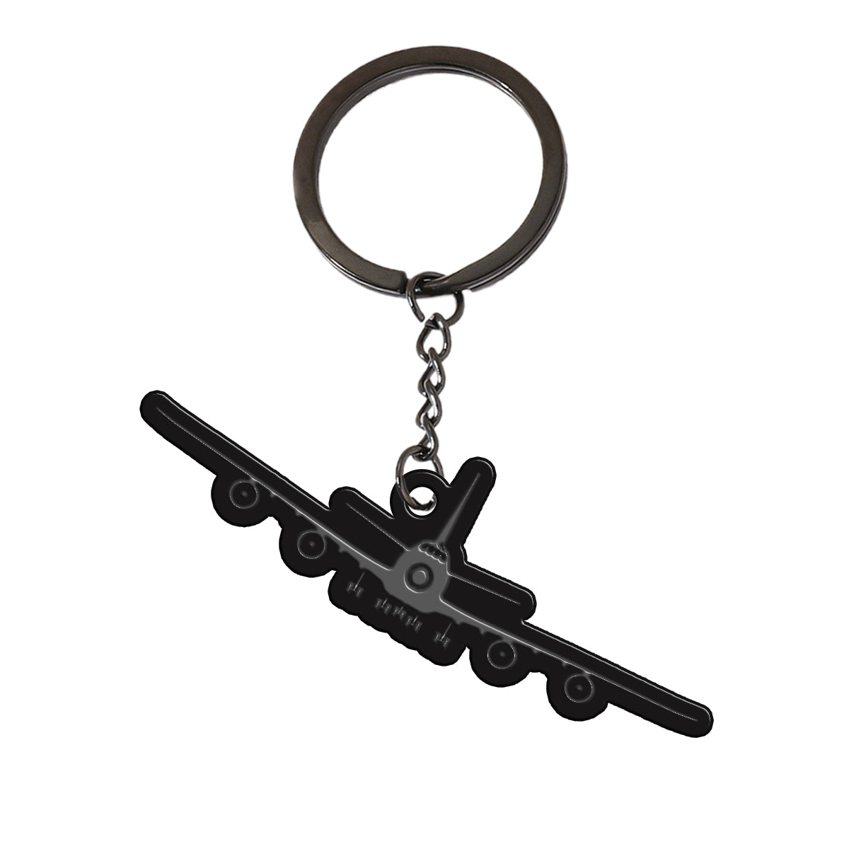 Boeing 747 Silhouette Designed Hollow Key Chains