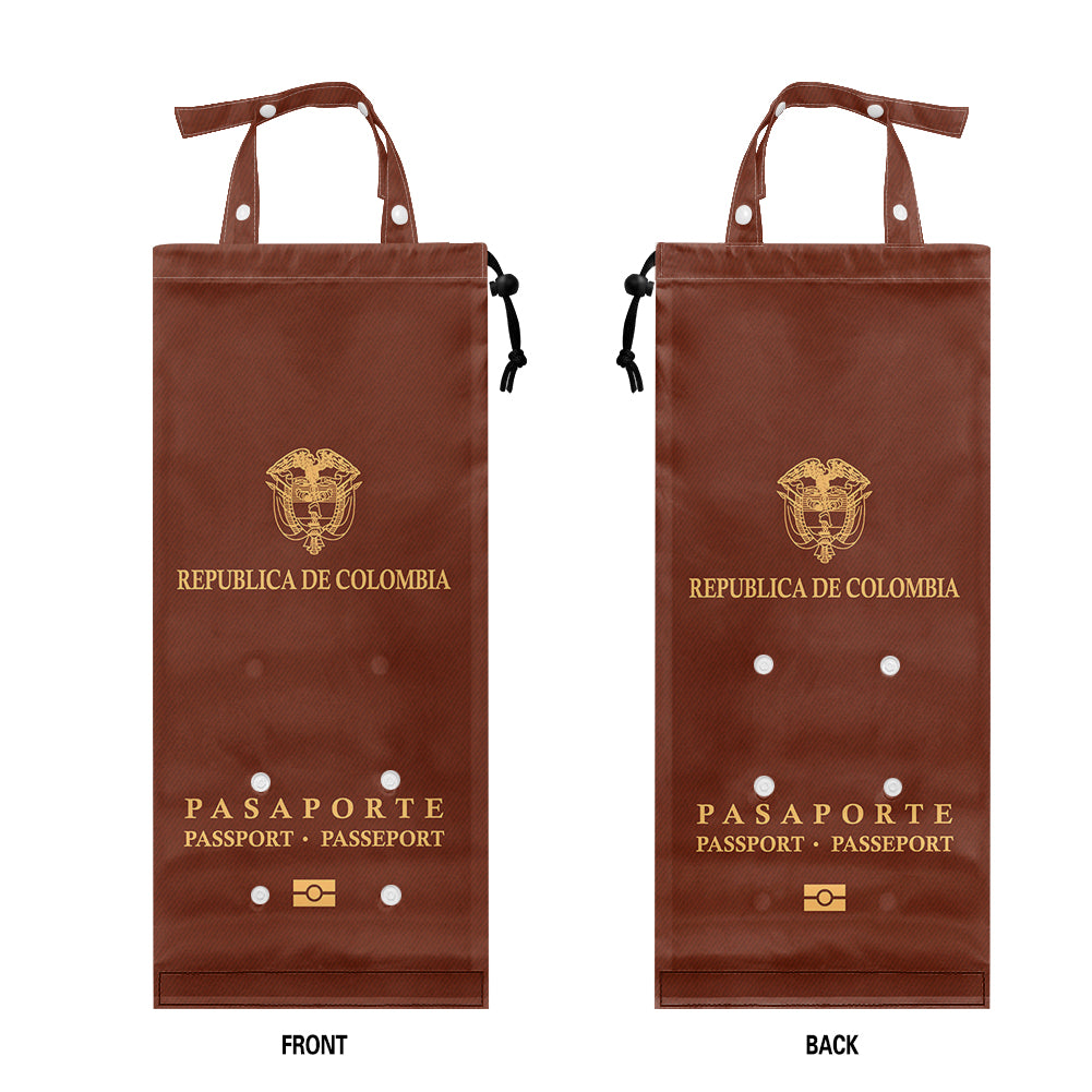 Colombia Passport Designed Car Folding Garbage Bags