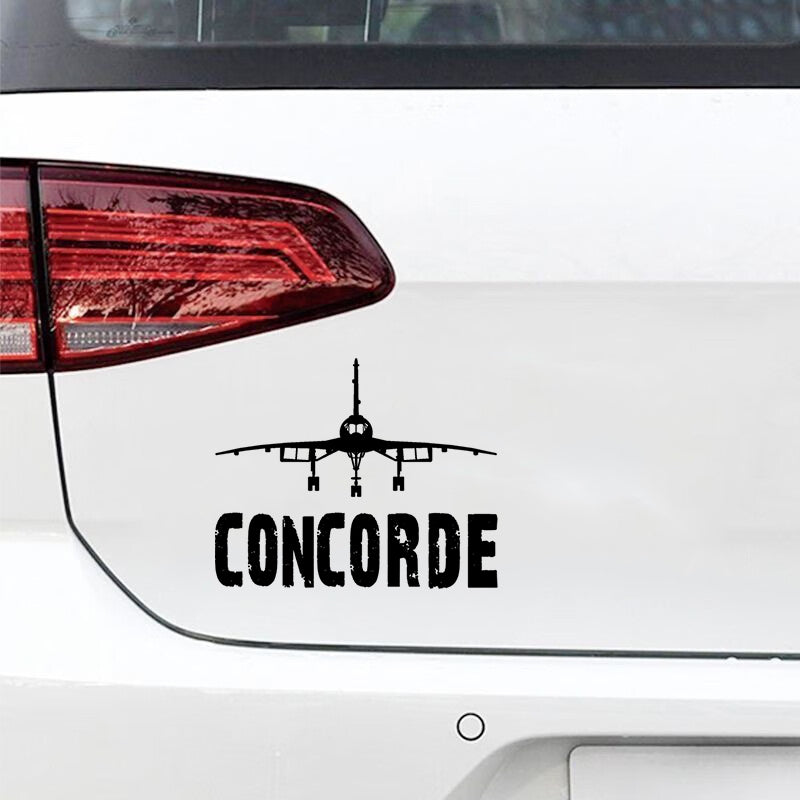 Concorde & Plane Designed Car Sticker